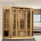 Dynamic Infrared  3 - Person Bluetooth Compatible FAR Infrared Sauna in Hemlock