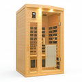 Saunas 902B Far Infrared Sauna, Indoor Wooden Dry Sauna Low EMF (Hemlock Wood, 2-Person plus Size 360 Envolved)