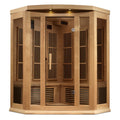 Dynamic Infrared  3 - Person Bluetooth Compatible FAR Infrared Sauna in Hemlock