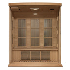 Dynamic Infrared Saunas 3 - Person Indoor Bluetooth Compatible FAR Infrared Sauna in Hemlock