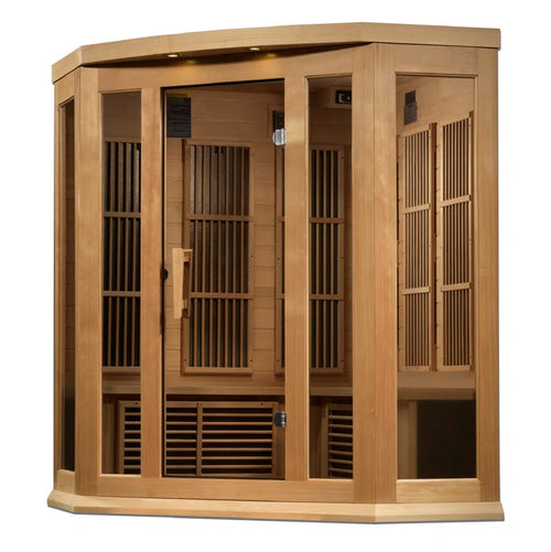 Dynamic Infrared  3 - Person Bluetooth Compatible FAR Infrared Sauna in Hemlock