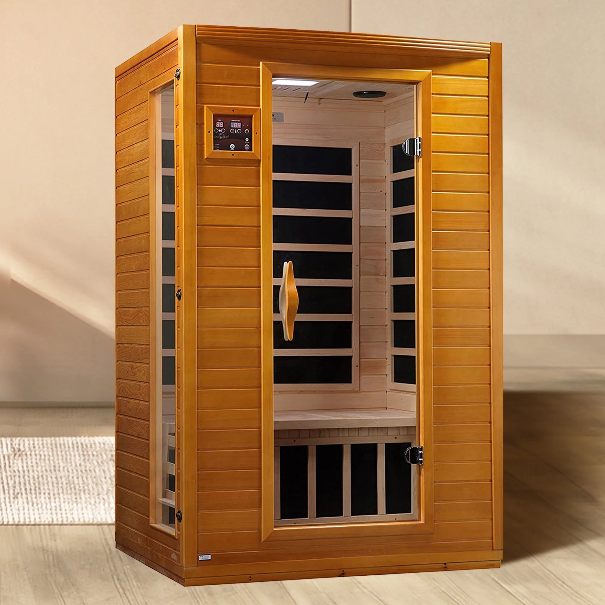 Andora 2-Person Low EMF FAR Infrared Sauna, Canadian Hemlock